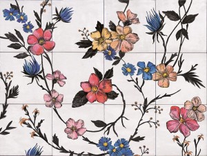 Marazzi Rice Decoro Garden Modulo B 45x60 M9E6 płytki patchwork gresowe
