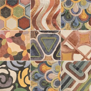 Płytki patchwork motyw wzorów różnokolorowy Mainzu Pav. Tap Tap Centro 15x15