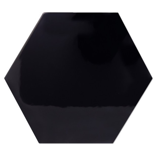 Płytki hexagonalne Decus Hexagono Negro Brillo 17x15 25553