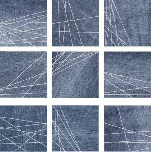 WOW Denim Decor Indigo 14x14 płytka gresowa