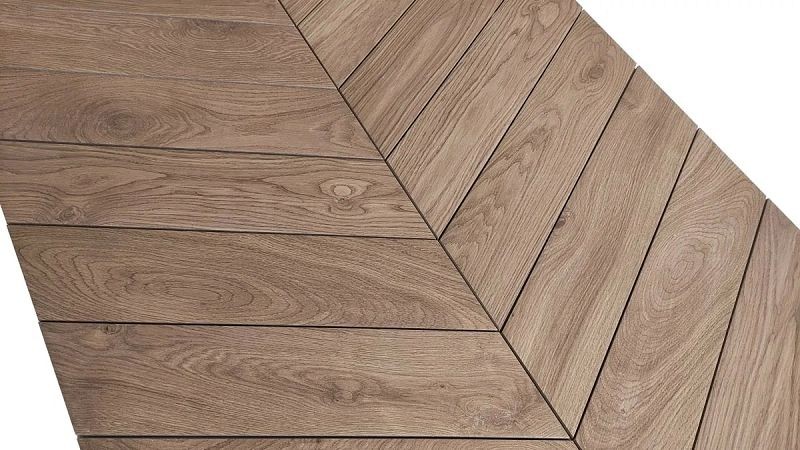 Emil Ceramica Mimesis Tabacco Chevron Nat. 11x54 EKPD płytki drewnopodobne jodełka 126125