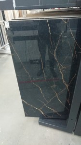 Spiek marmur czarny z białymi złotymi żyłami Flaviker Supreme Evo Noir Laurent lux 120x280 6mm