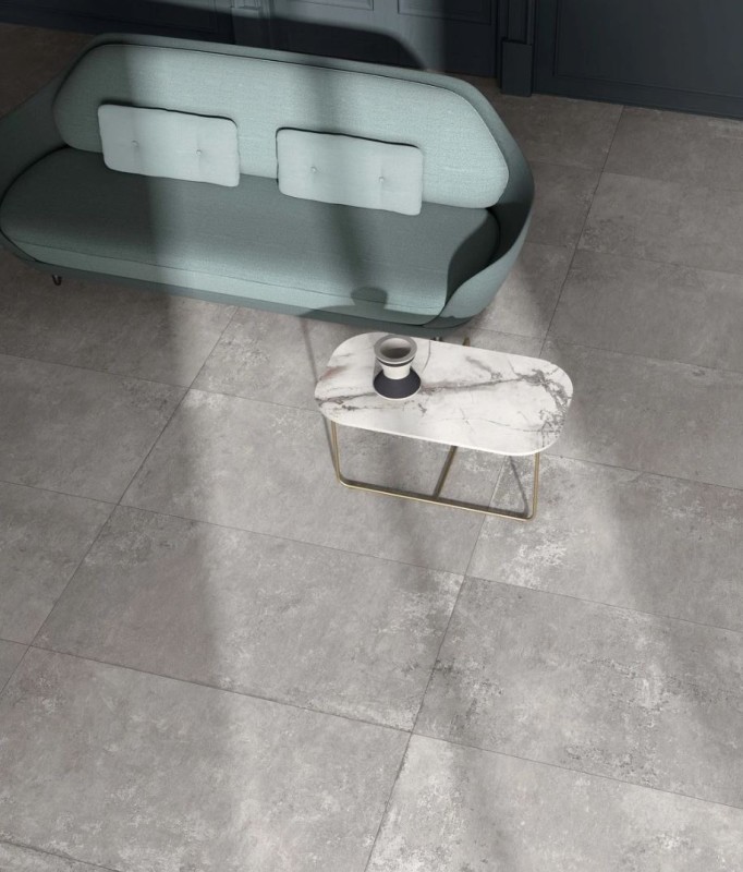 Płytki podłogowe beton kamień szary ABK Ghost Grey Ret 30x60 88341