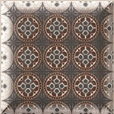 Płytki orientalny wzor Mainzu Hd Effects Dekor Metal Black 15x15 55189