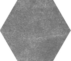 Plytki heksagonalne ciemno szare Equipe Hexatile Cement Black 17.5X20