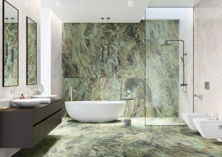 Cerrad Brazilian Quartzite Green 119,7x119,7 płytki gresowe imitujące kamień 105256