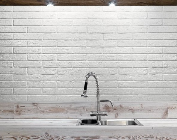 Gres-Cegła biała Rondine New York White 6x25 tr,hb 12956