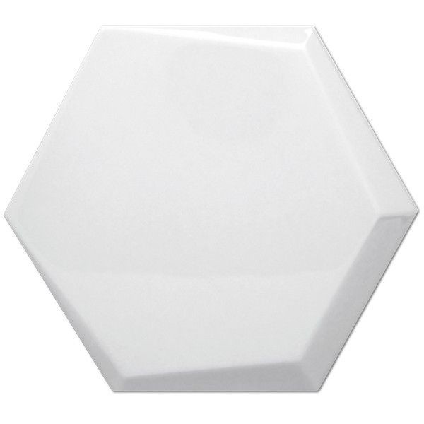 Antonus Cuna Blanco Brillo 17x15 płytki heksagonalne ścienne 158098