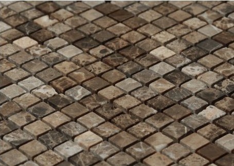 Mozaika marmur brąz Dell Arte Marble Black Matt 30x30 31016
