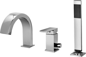 Paffoni Elle EL040CR bateria wannowa 3-otworowa jednouchwytowa chrom