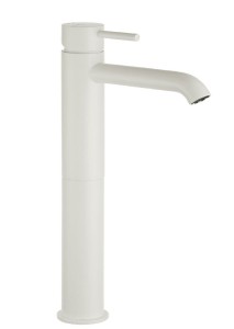 Palazzani DIGIT COLOR White Mat 02301843 bateria umywalkowa wysoka stojąca jednouchwytowa biała