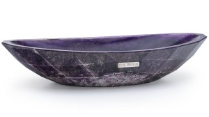 SVIS DESIGN Umywalka nablatowa betonowa DIAMOND BASIC VINTAGE fioletowa
