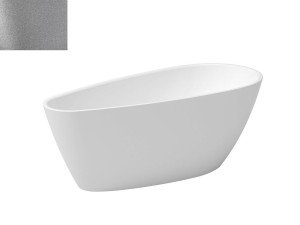 Besco Goya A-Line Glam Srebrna 170x80 #WA-170-GSZ wanna wolnostojąca ze złotym przelewem