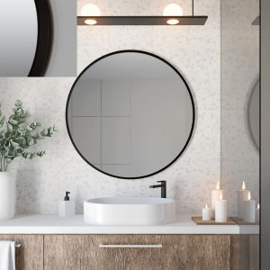 Baltica Design TOP FRAME CADRE lustro 50 cm okrągłe czarne