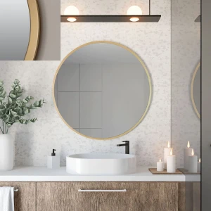 Baltica Design TOP FRAME CADRE lustro 60 cm okrągłe złote