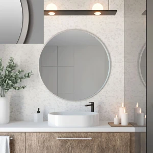 Baltica Design TOP FRAME CADRE lustro 100 cm okrągłe srebrne