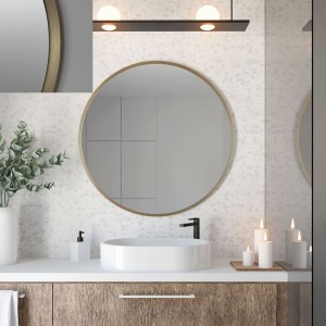 Baltica Design TOP FRAME CADRE METAL lustro 50 cm okrągłe mosiężne