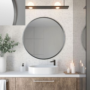 Baltica Design TOP FRAME CADRE METAL lustro 50 cm okrągłe stalowe