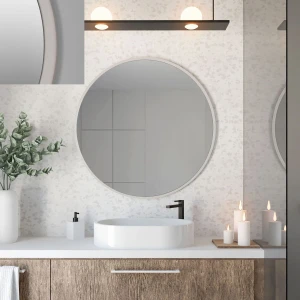 Baltica Design TOP FRAME CADRE CONCRETE lustro 70 cm okrągłe beton jasny