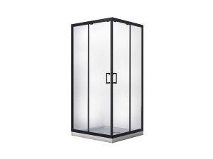 Besco Modern Black MKB-90-190-C czarna narożna kabina prysznicowa