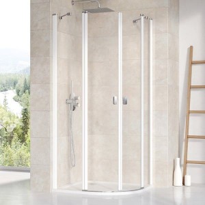 Ravak Chrome CSKK4-90 3Q170100Z1 kabina prysznicowa 90x90 półokrągła