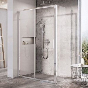 Ravak Blix Slim BLSPS-90 X9BM70C00Z1 ścianka prysznicowa 90x195 polerowane alu