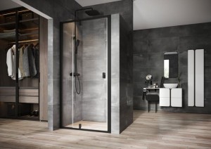 Ravak Nexty NDOP2-100 03OA0300Z1 drzwi prysznicowe uchylne 100x195 czarne