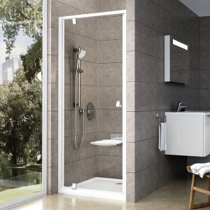 Ravak Pivot PDOP1-90 03G70100Z1 drzwi prysznicowe uchylne 90x190 białe/chrom