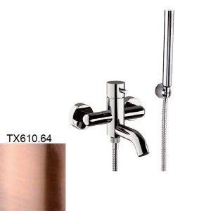 Daniel Rubinetterie Tokyo TX610.64 bateria wannowa ścienna jednouchwytowa miedziana