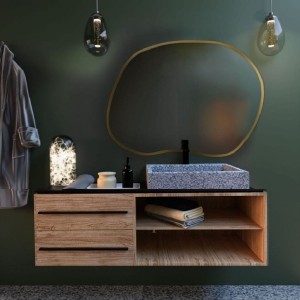 Baltica Design TINY BORDER CONTORNO II lustro 80x57 cm nieregularne złote