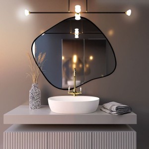 Baltica Design TINY BORDER CONTORNO III lustro 90x77 cm nieregularne czarne