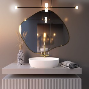 Baltica Design TINY BORDER CONTORNO III lustro 90x77 cm nieregularne złote