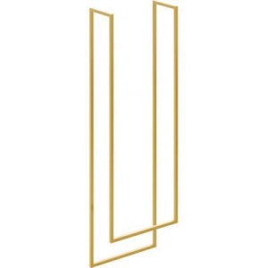 Baltica Design WIDAR II  GOLD wieszak wiszący na ręczniki 50x20x110 złoty