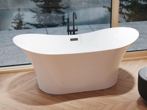 Besco Amber 170x80 #WAS-170-ABG  wanna wolnostojąca z grafitowym przelewem