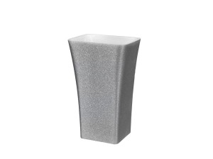 Besco Assos Glam Srebrna 40x50x85 #UMD-A-WOS umywalka wolnostojąca