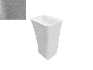 Besco Assos S-Line Glam Srebrna 40x50x85 #UMD-AP-WOS umywalka wolnostojąca
