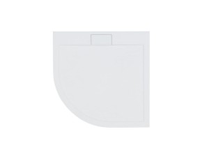Besco Axim Ultraslim 80x80 #BAX-80-NR biały akrylowy półokrągły brodzik prysznicowy