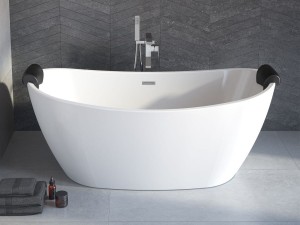 Besco Ayla 170x80 #WAS-170-ABI wanna wolnostojąca z białym przelewem