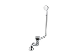 Besco Chromowany Syfon Retro SW-PRZ-CHR z przelewem i korkiem klik-klak