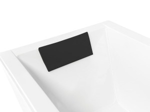 Besco Comfy Black ZZWCB żelowy zagłówek przyklejany do ściany wanny