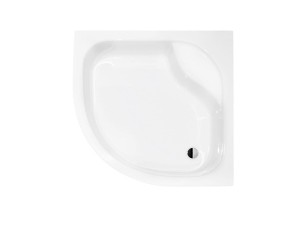 Besco Diper I 80x80x24 #BAD-80-NK akrylowy głęboki półokrągły brodzik prysznicowy