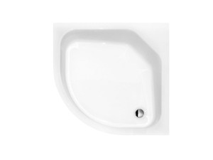 Besco Diper II 80x80x15 #BAD-80-II akrylowy półokrągły brodzik prysznicowy