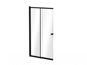 Besco Easy Slide Black 100x150 PESB-2S czarny przesuwny parawan nawannowy