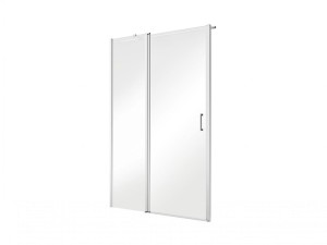 Besco Exo-C 120x190 EC-120-190C chromowane uchylne drzwi do wnęki prysznicowe