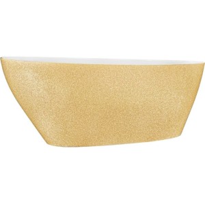 Besco Goya Glam Złota 160x70 #WMD-160-GZ wanna wolnostojąca z chromowanym korkiem klik-klak
