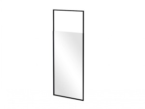 Besco Icon 100x200 IC-100-200C czarna kabina prysznicowa typu Walk-In z ramieniem sufitowym