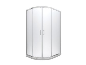 Besco Modern 100x80x185 MA-100-80-G chromowana asymetryczna kabina prysznicowa grafitowe szkło