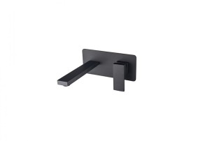 Besco Modern/Varium BU-MVS-CZ czarna-matowa bateria umywalkowa podtynkowa