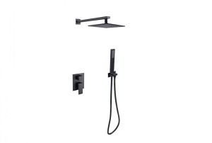 Besco Modern/Varium I BP-MVI-CZ czarny-matowy zestaw prysznicowy podtynkowy