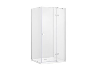 Besco Pixa 90x90x195 PKL-90-195-C chromowana kwadratowa lewa kabina prysznicowa